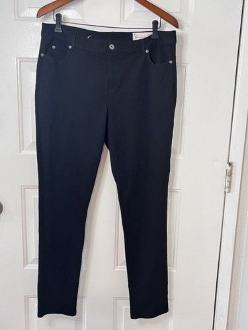 Two By Vince Camuto Jeans Skinny Ponte Pull On Pants Size 32 / 14 Black 5 Pocket